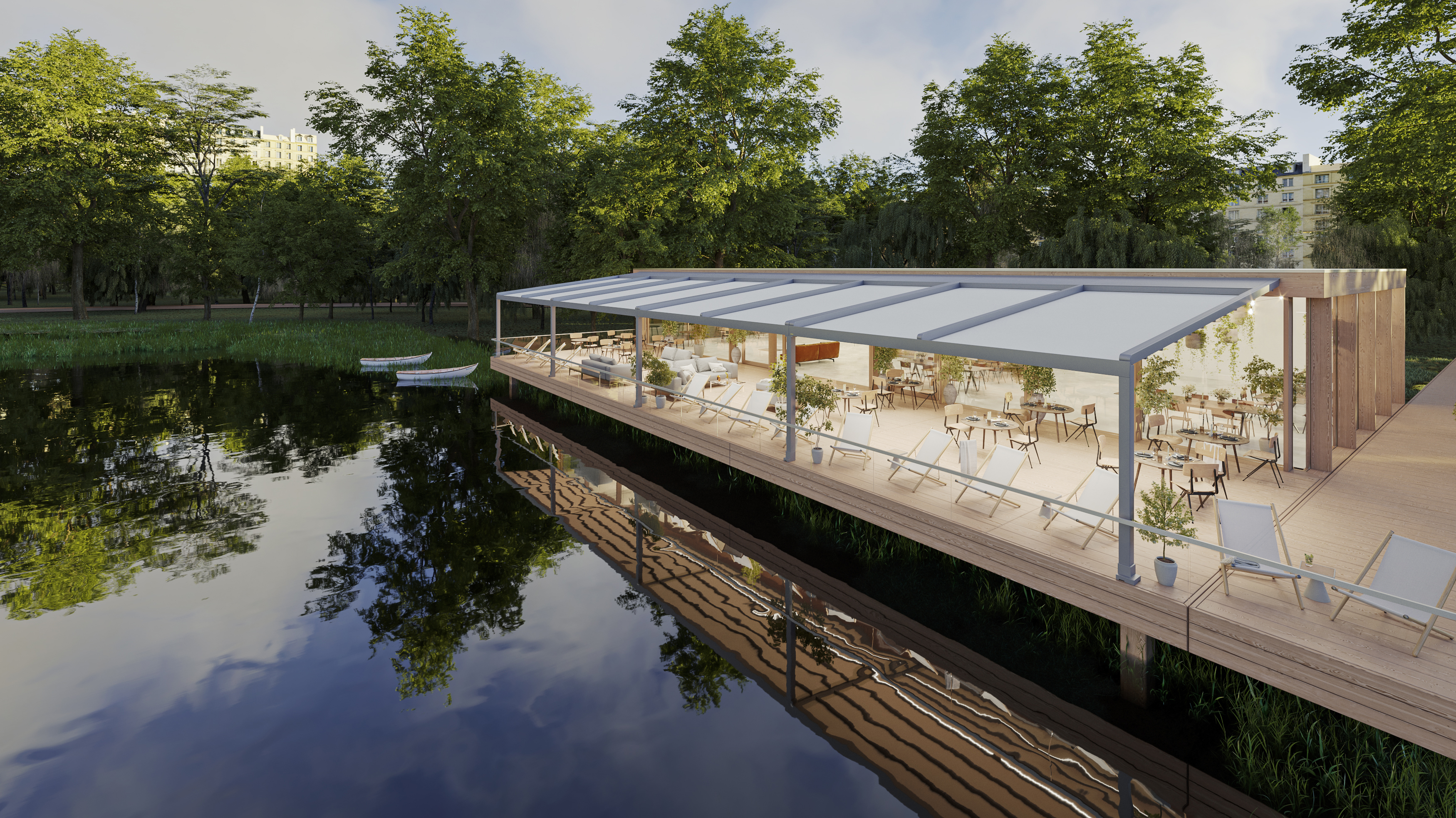 Mx Pergola Stretch Gastroamsee Image Gekoppelte Markise Seitlich 202010